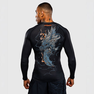 Rashguard Venum Thunder Dragon mangas compridas Preto-Combat Arena