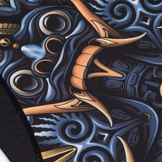 Rashguard Manto Barong de manga curta Preto 