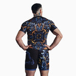 Rashguard Manto Barong de manga curta Preto 