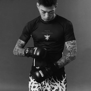 Rashguard Manto Treasure Zone manga curta preta