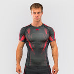 Rashguard Venum Amazonia Reborn mangas curtas Preto-vermelho 