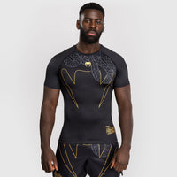 Rashguard Venum Serpenti mangas curtas Preto 