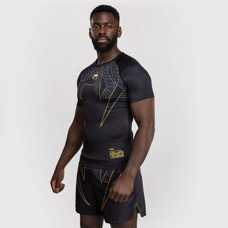 Rashguard Venum Serpenti mangas curtas Preto 