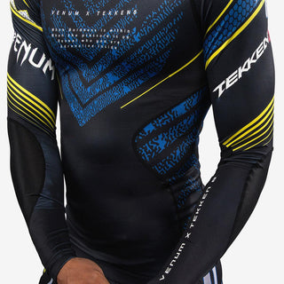 Rashguard Venum Tekken 8 King mangas compridas Preto-amarelo 