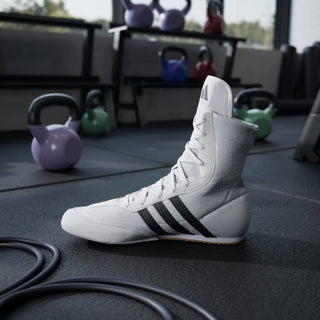 Scarpe da Boxe Adidas Box Hog 2 Bianco-nero-Combat Arena
