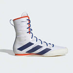 Sapatos de Boxe Adidas Box Hog 4 Branco-azul 