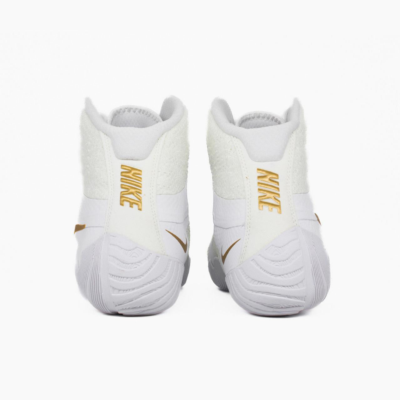 Sapatos de Luta-Wrestling Nike Tawa Branco-ouro – Combat Arena