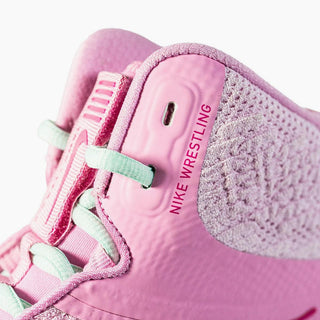 Sapatos de Luta-Wrestling Nike Tawa Rosa-verde-Combat Arena