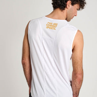 Sem mangas Leone DNA ABX709 Branco-Combat Arena