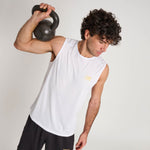 Sem mangas Leone DNA ABX709 Branco-Combat Arena