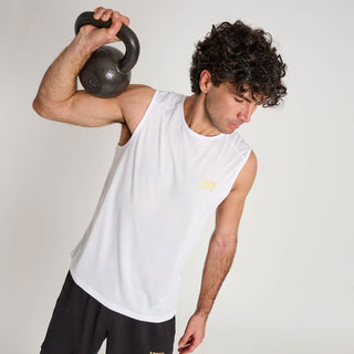 Sem mangas Leone DNA ABX709 Branco-Combat Arena