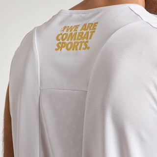 Sem mangas Leone DNA ABX709 Branco-Combat Arena