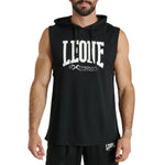 Colete com capuz Leone Logo ABX120 Preto 