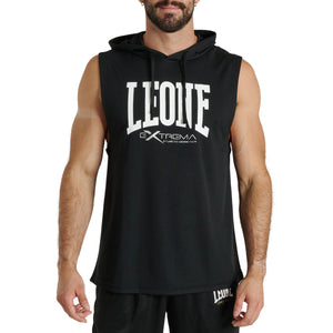 Colete com capuz Leone Logo ABX120 Preto 