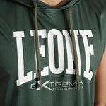Colete com capuz Leone Logo ABX120 Verde 