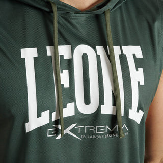 Colete com capuz Leone Logo ABX120 Verde 