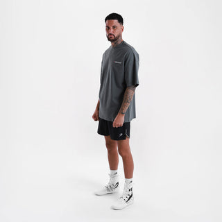 T-shirt Boxraw We Don't Play Boxing Oversize Cinza-rosa-Combat Arena