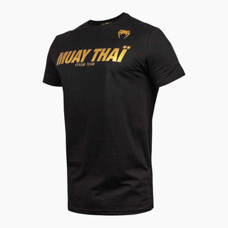 T-shirt Venum Muay Thai VT Preto-Ouro 