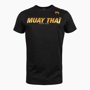 T-shirt Venum Muay Thai VT Preto-Ouro 