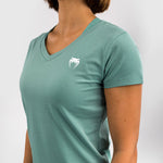 T-shirt donna Venum Essential Verde acqua-Combat Arena