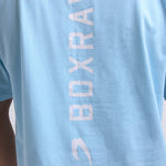 T-shirt Boxraw Lineal Oversize Azul 