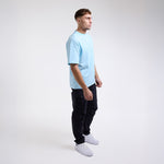T-shirt Boxraw Lineal Oversize Azul 