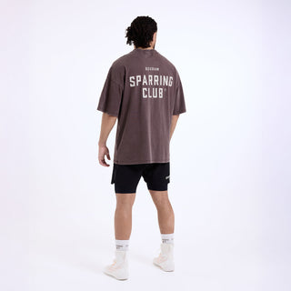 T-shirt Boxraw Sparring Club Oversize Castanho 