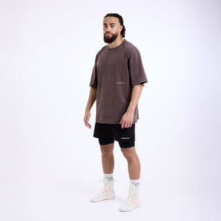 T-shirt Boxraw Sparring Club Oversize Castanho 