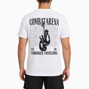 T-shirt Combat Arena Unbroken Branco 