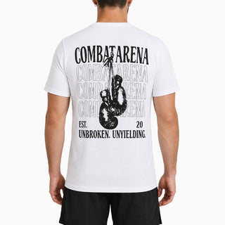 T-shirt Combat Arena Unbroken Branco 