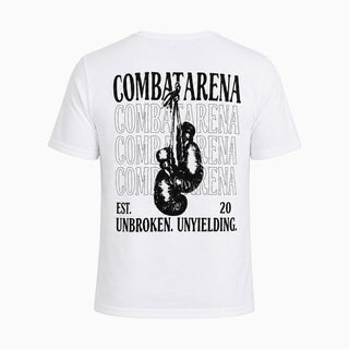 T-shirt Combat Arena Unbroken Branco 