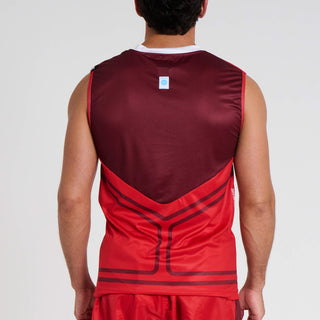 T-shirt técnica sem mangas WAKO Leone AB995 Vermelho 