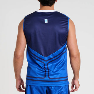 T-shirt técnica sem mangas WAKO Leone AB995 Azul 