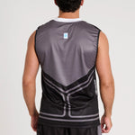 T-shirt técnica sem mangas WAKO Leone AB995 Preto 