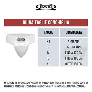 Coquilha em plástico Itaki Art. 406A Branco