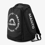Mochila Manto CIRCLE Convertible XL Preto-Prata refletor-Combat Arena
