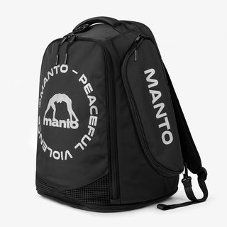 Mochila Manto CIRCLE Convertible XL Preto-Prata refletor-Combat Arena