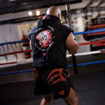 Colete sem mangas Venum x Mike Tyson Tiger com capuz Preto 