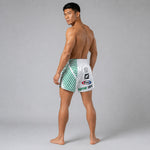 Calções kick-thai Fairtex BS1923 Racer Branco