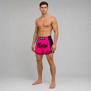 Calções kick-thai Fairtex BS1714 Rosa
