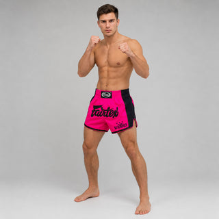 Calções kick-thai Fairtex BS1714 Rosa