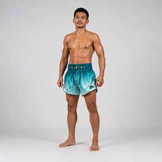 Calções kick-thai Fairtex BS1906 Fade Verde