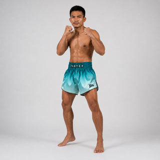 Calções kick-thai Fairtex BS1906 Fade Verde