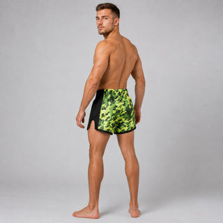 Calções kick-thai Fairtex BS1710 Camuflado Verde