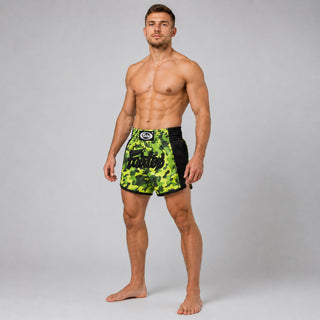 Calções kick-thai Fairtex BS1710 Camuflado Verde