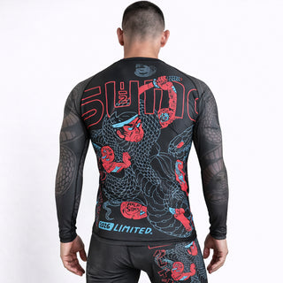 Rashguard Half Sumo Black Mamba Neon mangas compridas 