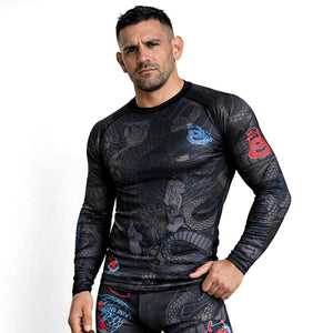 Rashguard Half Sumo Black Mamba Neon mangas compridas 